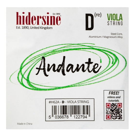 Hidersine Andante Viola D String 16