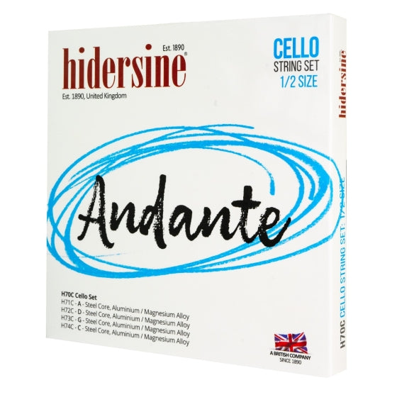 Hidersine Andante Cello String Set 1/2