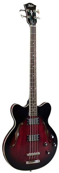 Hofner Hct Verythin Bass - Dark Cherry