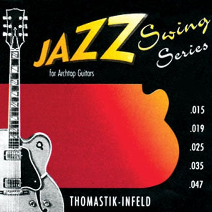 Thomastik Jazz Guitar Strings - Jazz Swing Set. Flatwound. Gauge 0.011