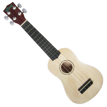 Load image into Gallery viewer, Kona 21&quot;Soprano Ukulele Normal Tension Guitar+Binding
