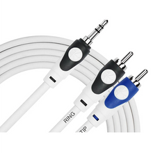 Load image into Gallery viewer, Kirlin Lightgear 3.5mm To L/R Rca Ph 6Ft
