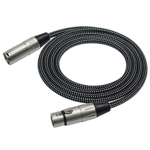 Load image into Gallery viewer, Kirlin Mic Lead XLR (M) To XLR ( F) Woven 20Ft
