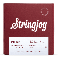 Stringjoy Naturals | Baritone Light Gauge (15-70) Phosphor Bronze Acoustic Guitar Strings