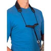 Load image into Gallery viewer, Protec 24&quot; Neoprene Saxophone Neck Strap with Comfort Bar, Tall (Black NB305M)
