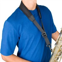 Load image into Gallery viewer, Protec 24″ (Tall) Ballistic Neoprene Less-Stress Saxophone Neck Strap (NLS305M)
