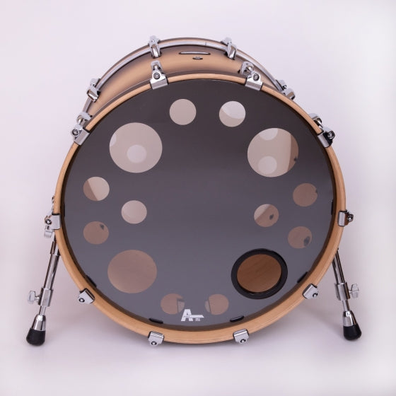 Attack Drumheads Orbit Black Bass Drum 22