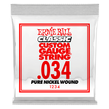 Load image into Gallery viewer, Ernie Ball .034 Pure Nickel Round Wound
