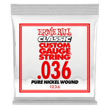 Load image into Gallery viewer, Ernie Ball .036 Pure Nickel Round Wound
