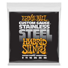 Load image into Gallery viewer, Ernie Ball Stainless Steel Hybrid Slinky Set 9-46
