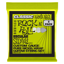 Load image into Gallery viewer, Ernie Ball Regular Slinky Classic Rnr 10-46 (3 Set Pack)

