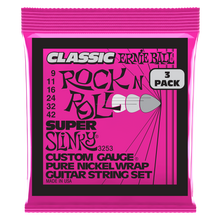 Load image into Gallery viewer, Ernie Ball Super Slinky Classic Rnr 9-42 (3 Set Pack)
