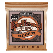 Load image into Gallery viewer, Ernie Ball Ew Phos Bronze Med 13-56 (3 Set Pack)
