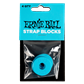 Load image into Gallery viewer, Ernie Ball Strap Blocks 4 Pack Blue

