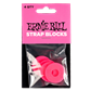 Ernie Ball Strap Blocks 4 Pack Pink