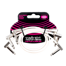 Load image into Gallery viewer, Ernie Ball 12&quot; Flat Ribbon Patch Cable 3-Pack- White
