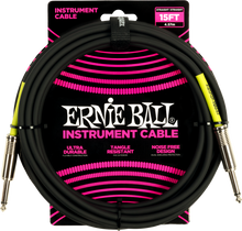 Load image into Gallery viewer, Ernie Ball 15Ft Pvc Straight-Straight Black

