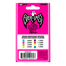 Load image into Gallery viewer, Ernie Ball Everlast Picks 12-Pack Pink .60mm
