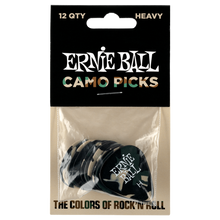 Load image into Gallery viewer, Ernie Ball Heavy Camouflage Pick x 12
