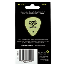 Load image into Gallery viewer, Ernie Ball Medium Super Glow Pick x 12
