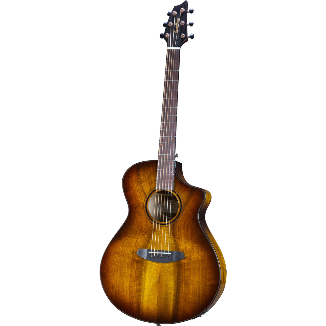 Breedlove ECO Pursuit Exotic S Concert Tiger's Eye CE - Myrtlewood