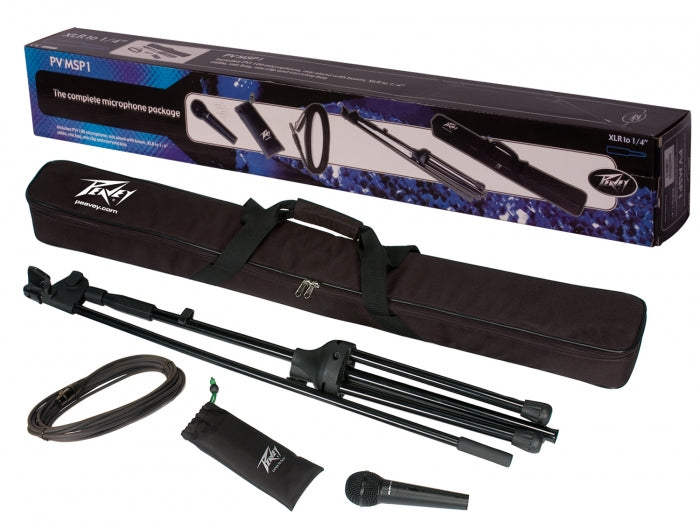 Peavey Microphone & Accessory Pack Pvi100 Microphone1/4 + Stand