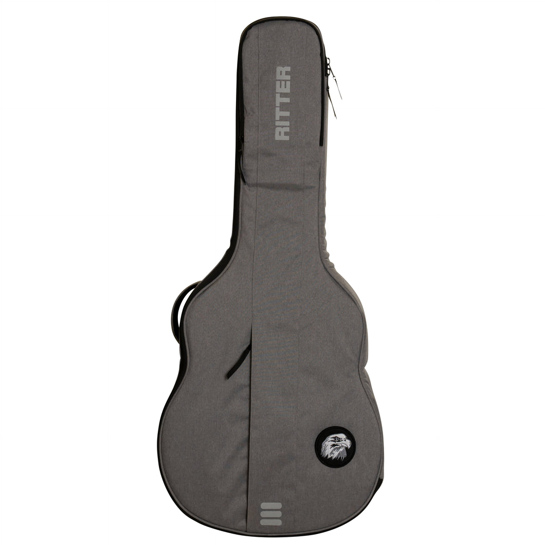 SALE ITEM Ritter Carouge Super Jumbo Acoustic Guitar Bag - Elephant Grey (RGC3-SB)