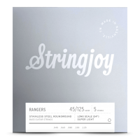 Stringjoy Rangers | Super Light Gauge (45-125) 5 String Long Scale Stainless Steel Bass Guitar Strings