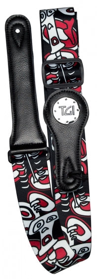 Tgi Guitar Strap Skeleton Red