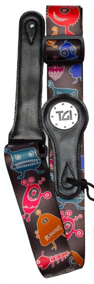 Tgi Guitar Strap Aliens Black