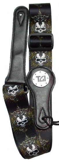 Tgi Guitar Strap Skull Celtic Cross