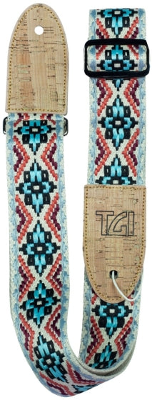 Tgi Guitar Strap Woven Cotton Vegan - Multi