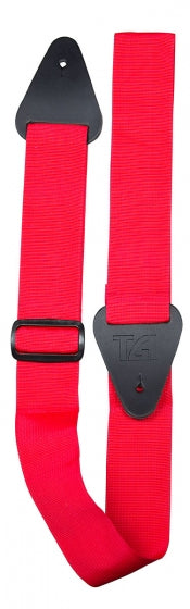 Tgi Guitar Strap Woven. Plain Red