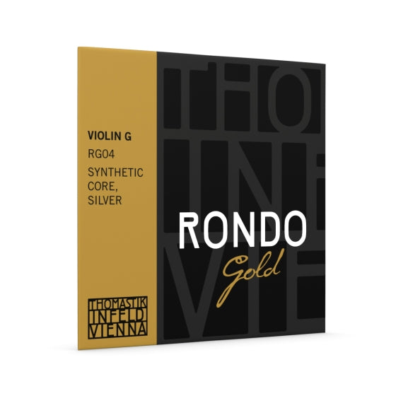 Thomastik-Infeld Rondo Gold Violin String G. Synthetic Core, Silver 4/4