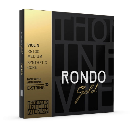 Thomastik-Infeld Rondo Gold Violin Set With Additional E String (Rg01, Rg01Au, Rg02, Rg03A, Rg04)