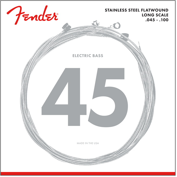 Fender Stainless Steel Flatwound 45-100 Bass Strings