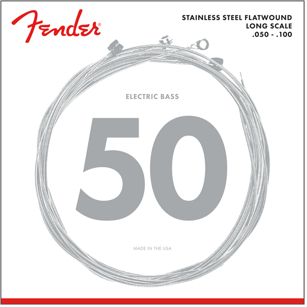 Fender Stainless Steel Flatwound 50-100 Bass Strings