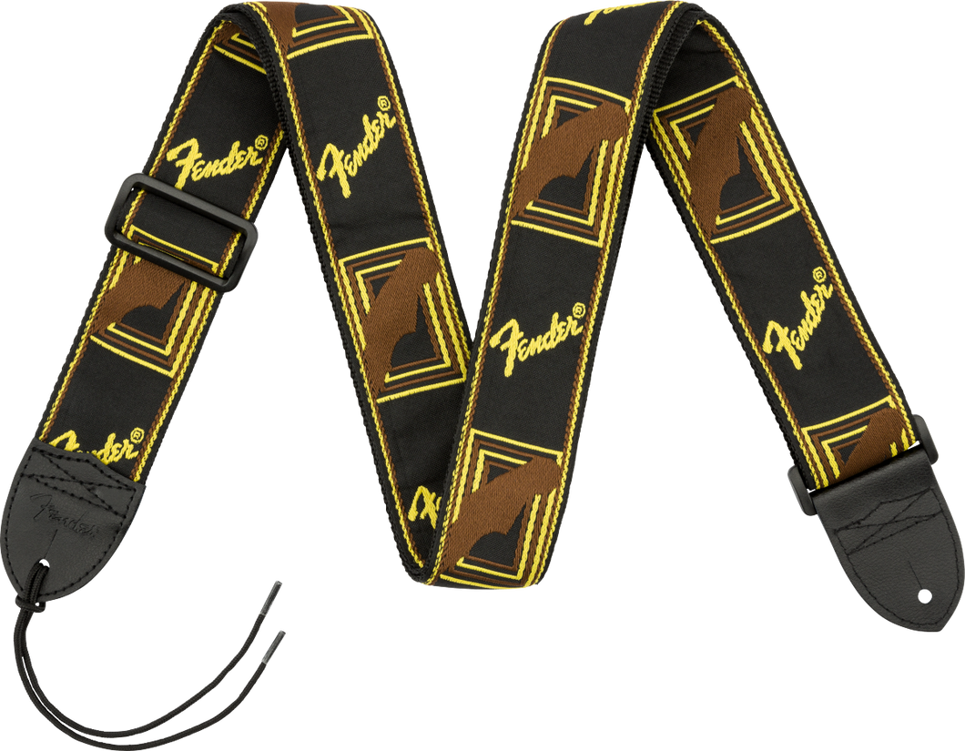 Fender Black/Yellow/Brown Mono Strap