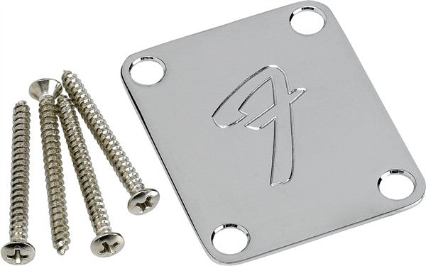 Fender Neck Plate F Chrome