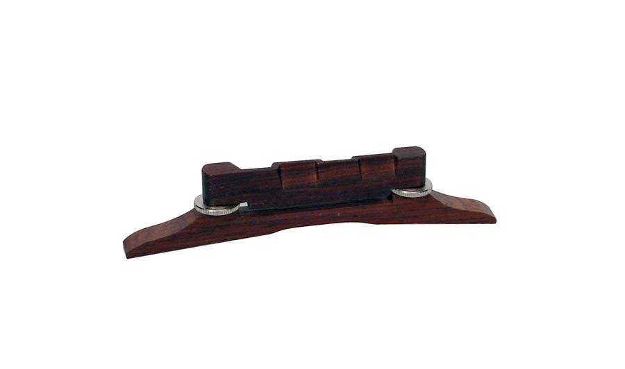 Bridge for mandolin, compensated saddles, adjust, for arched top, rosewood
