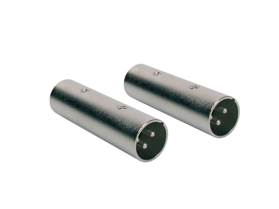 Adaptor, XLR male metal, XLR male