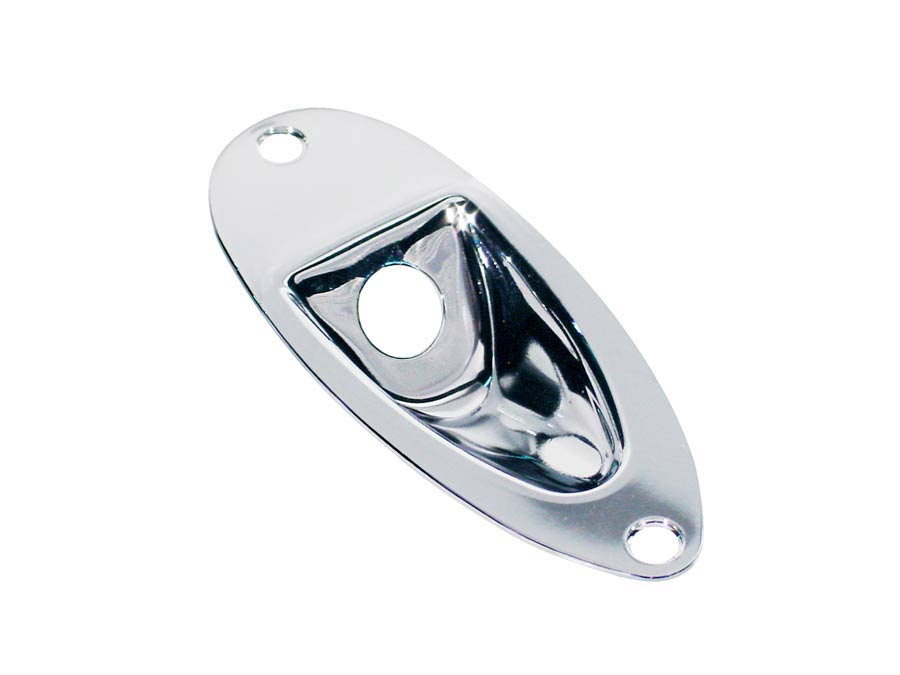 Recessed jack plate, Stallion, metal, chrome