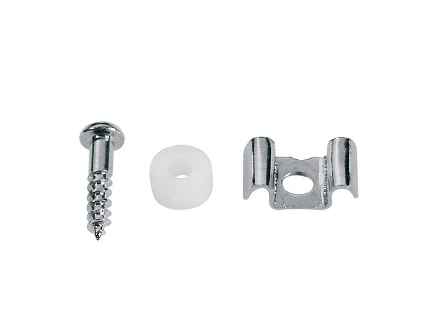 String retainer, Stallion, with nylon spacer and screw, nickel