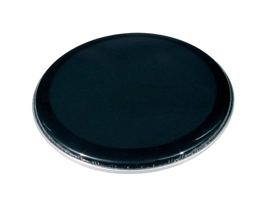 Double Ply Ebony Drum head, double head, black, 22