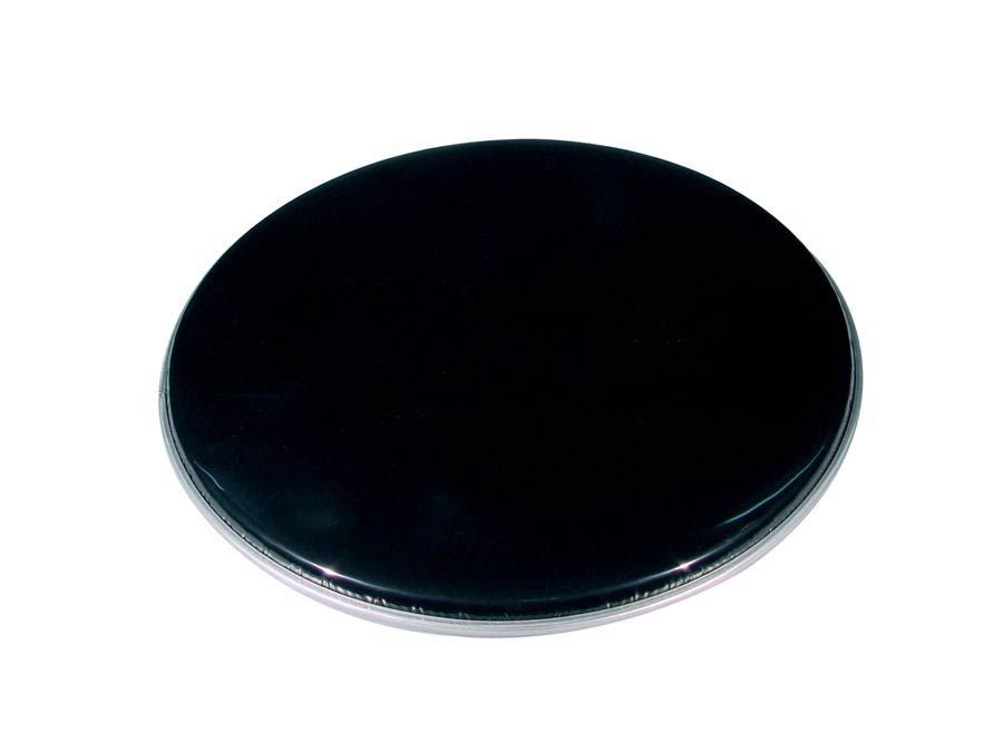 Smooth Ebony Drum head, ebony black, 18