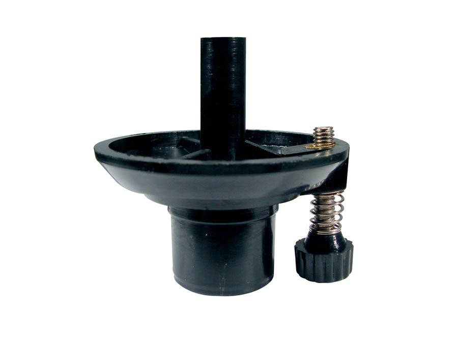 Hi-hat cymbal seat, nylon, with tilt adjust bolt, black
