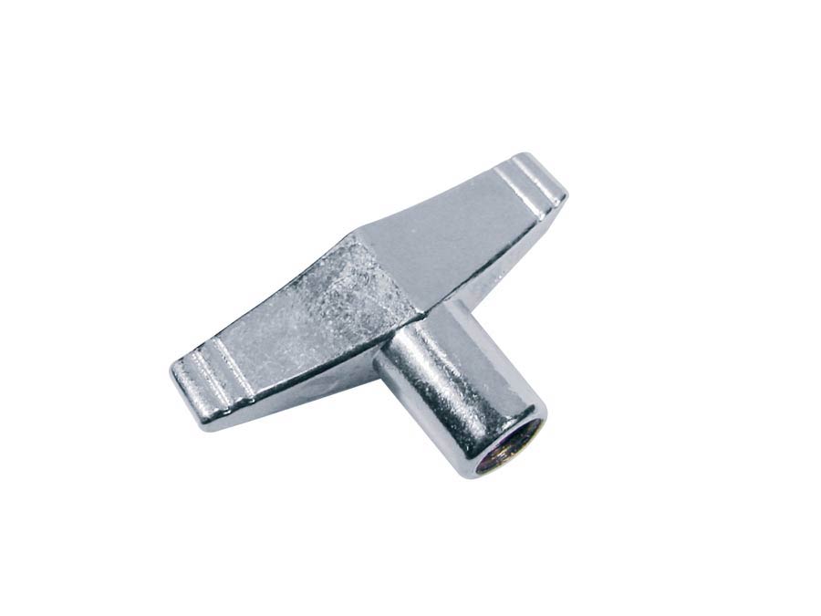 Closed wing nut, thread length: 8 mm.