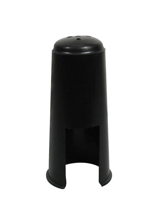 Clarinet mouthpiece cap, black plastic, fits standard pl