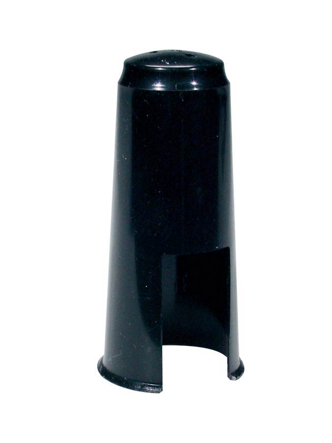 alto saxophone mouthpiece cap, black plastic, 29 mm., fits s