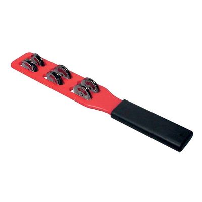 Hayman hand jingles, plastic, 6 jingles, red